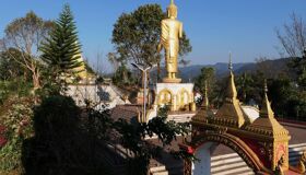Start your journey with Muang Xay’s vibrant glow